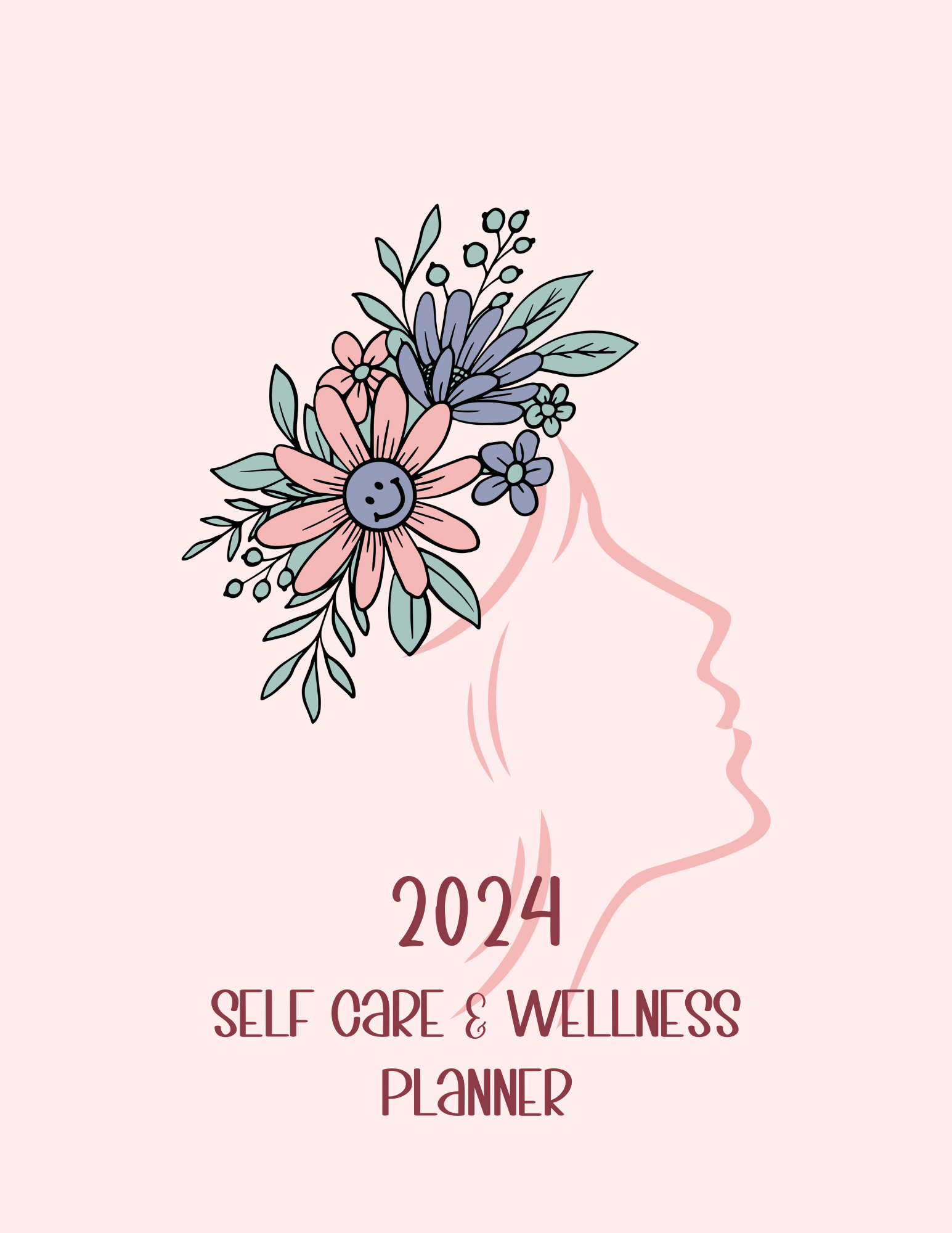2024 Self Care & Wellness Planner - Digital download/Printable