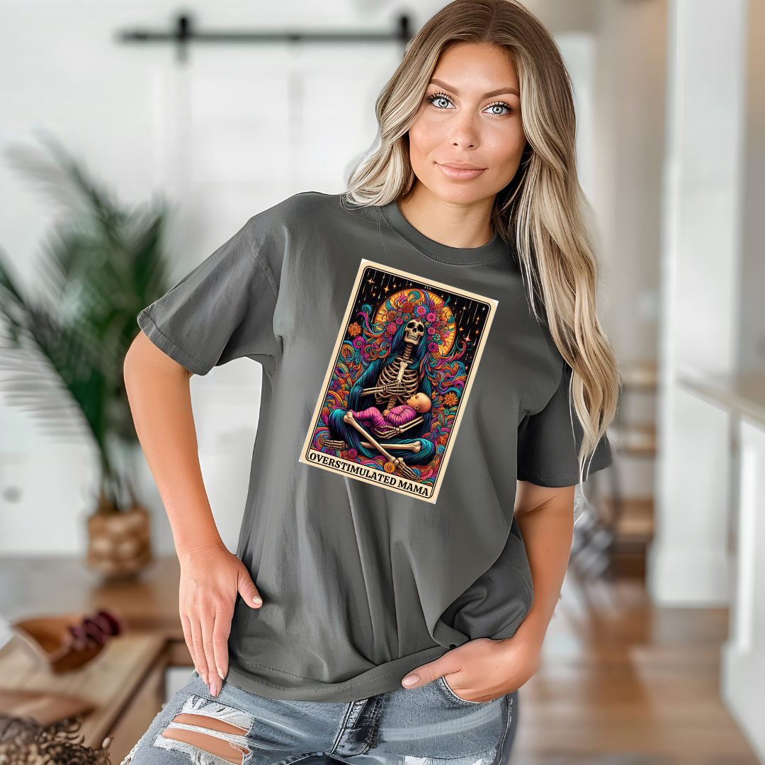 The Overstimulated Mama Tarot Tee - Unisex T-Shirt
