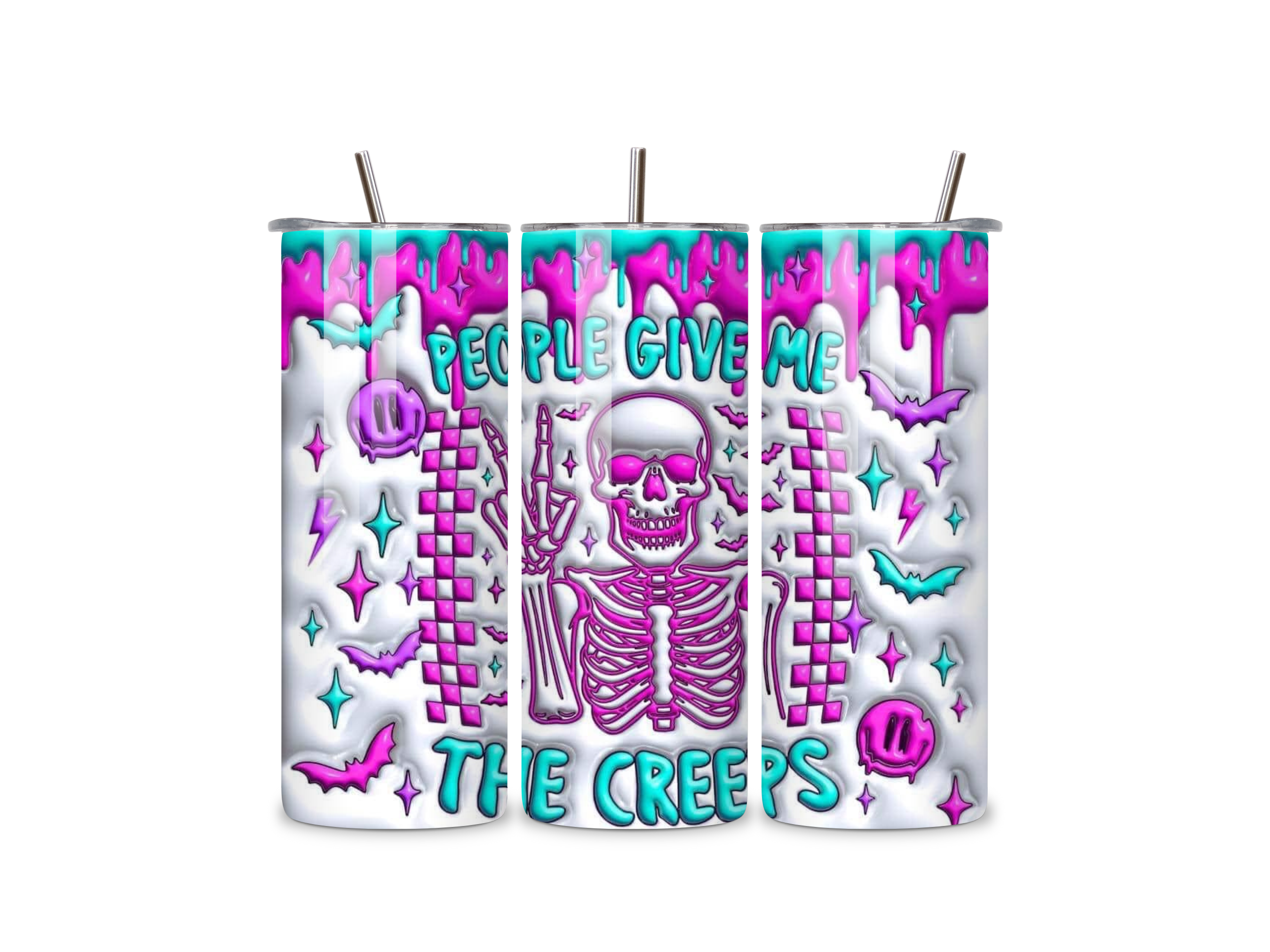 People Give Me The Creeps - 20oz Stainless Steel Tumbler