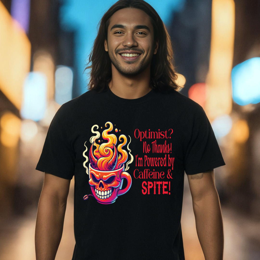 Powered by Caffeine & Spite - Unisex T-Shirt