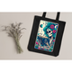 The Reader Skeleton Tarot Tote - Canvas Bag