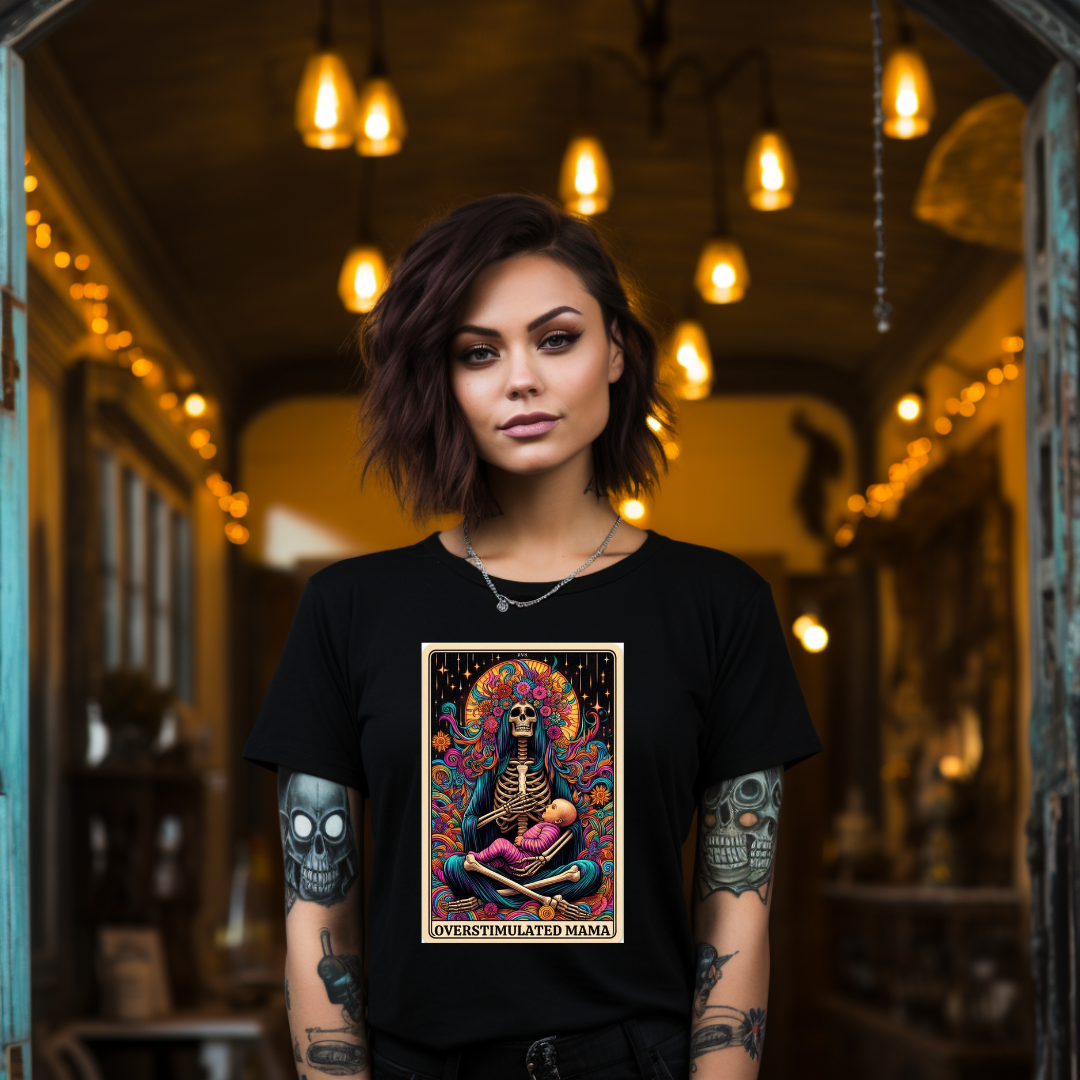 The Overstimulated Mama Tarot Tee - Unisex T-Shirt