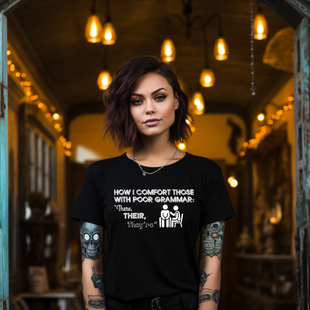 Grammar Therapy: There, Their, They're Edition - Unisex T-Shirt