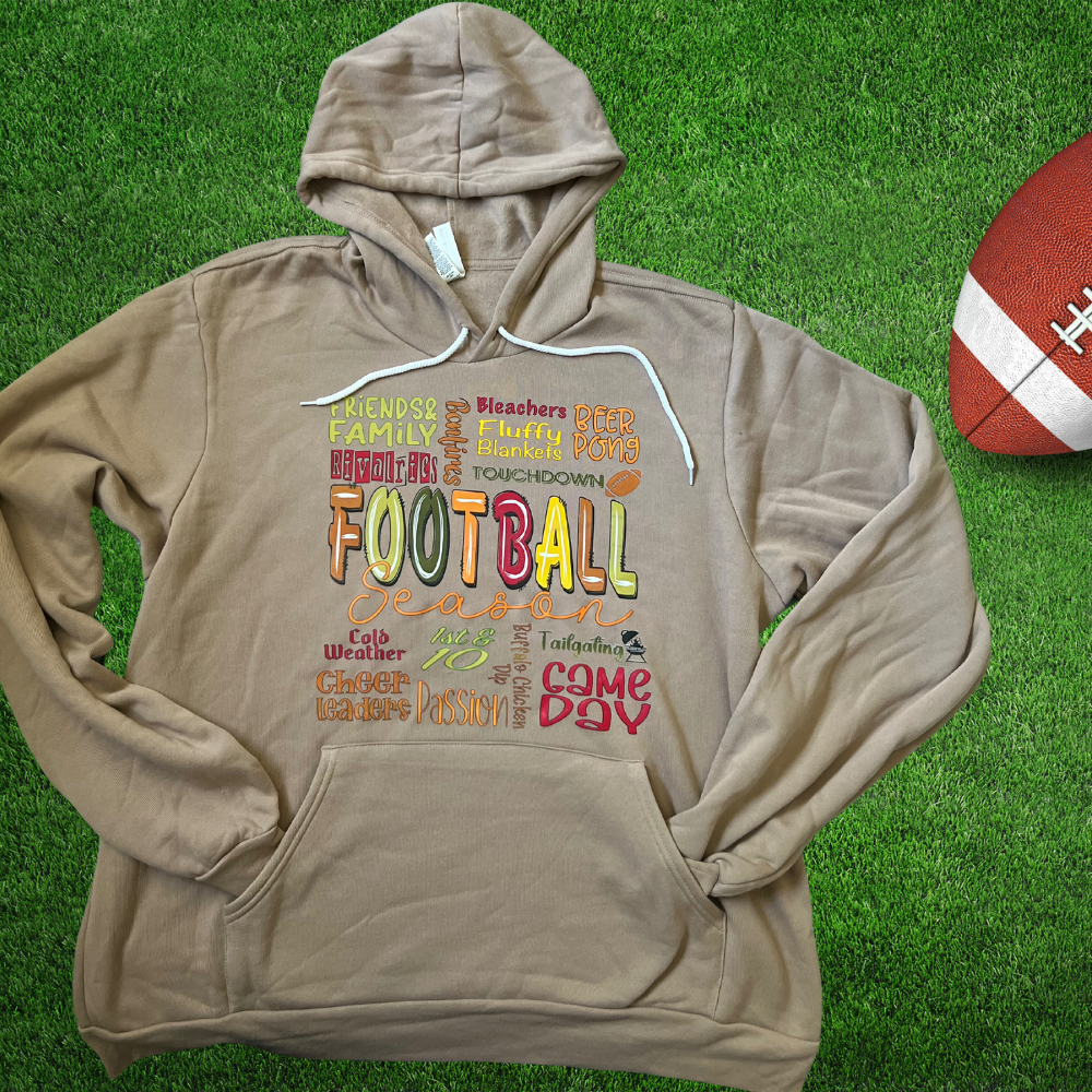 Football Season Collage - Hoodie