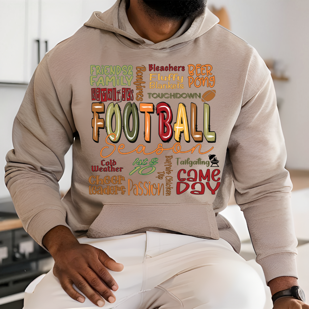 Football Season Collage - Hoodie