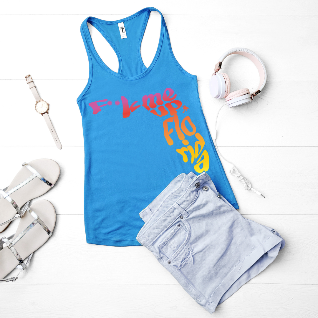 F**k me up, Florida!!! - Women's Racerback Tank