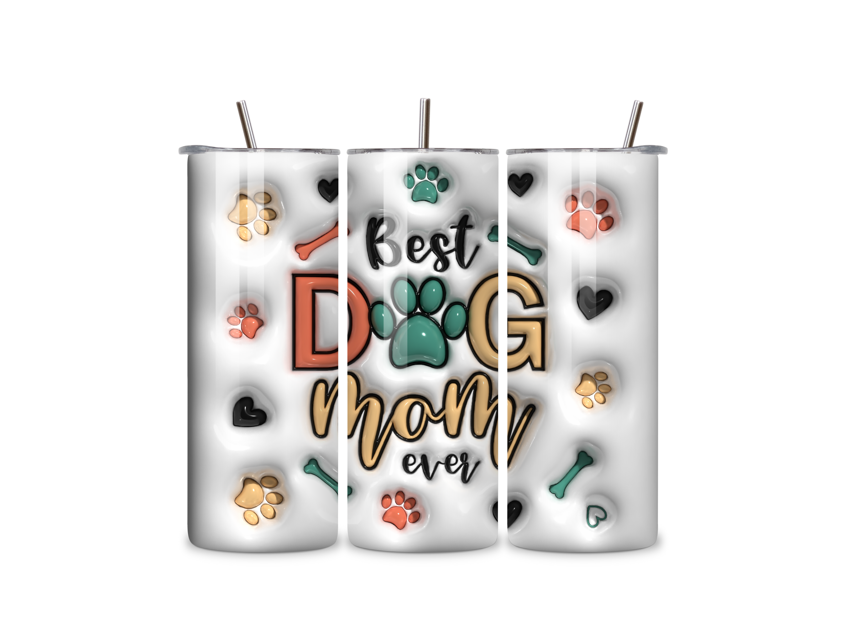 Best Dog Mom - 20oz Stainless Steel Tumbler
