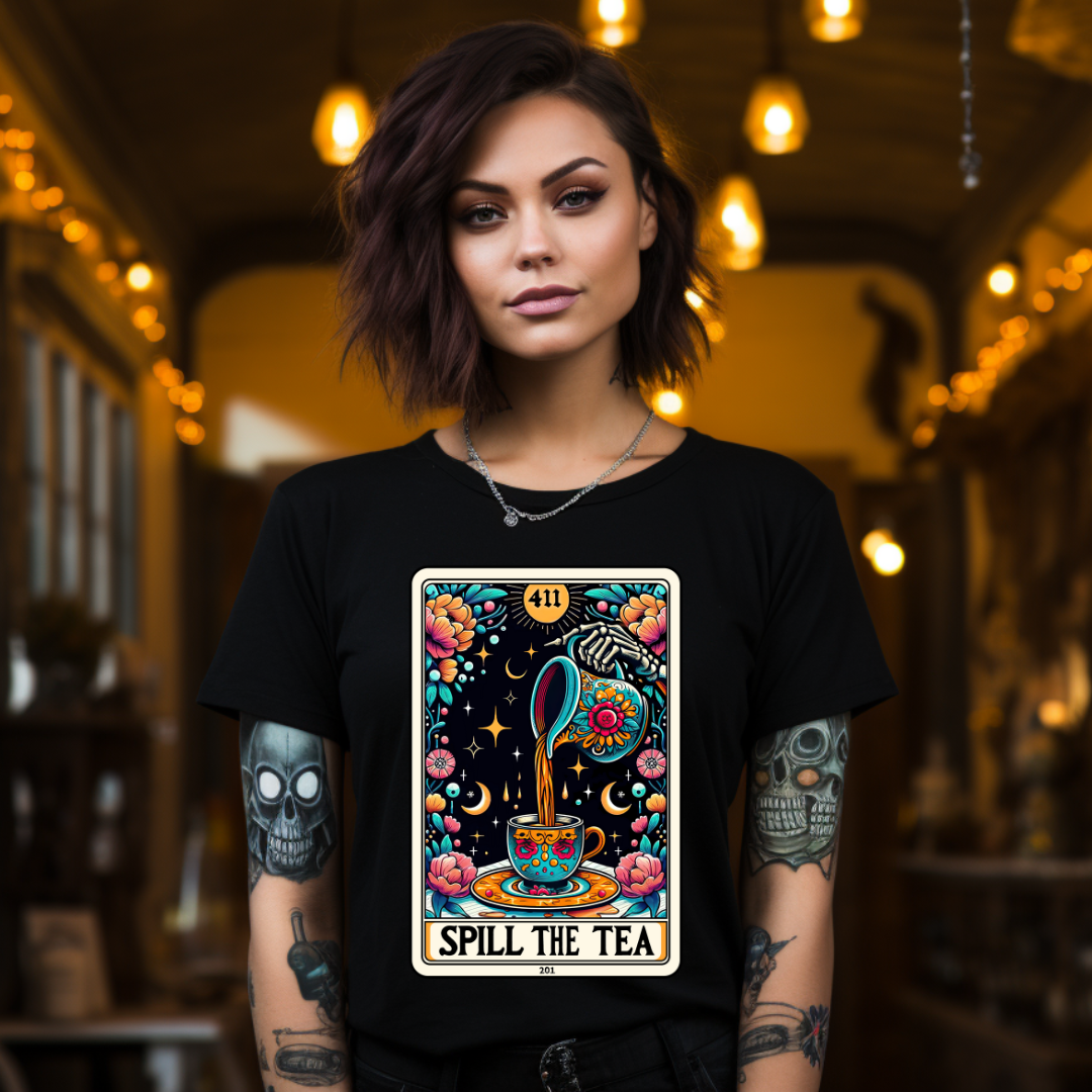 The Spill The Tea Tarot Tee - Unisex T-Shirt