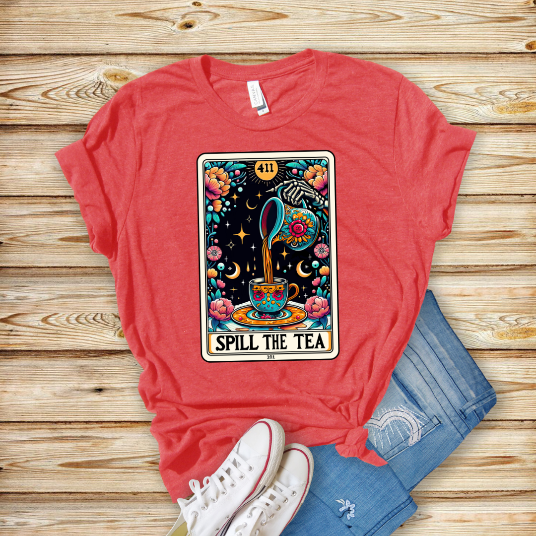 The Spill The Tea Tarot Tee - Unisex T-Shirt