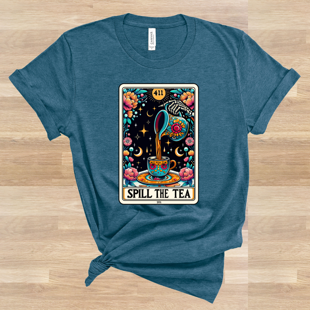 The Spill The Tea Tarot Tee - Unisex T-Shirt