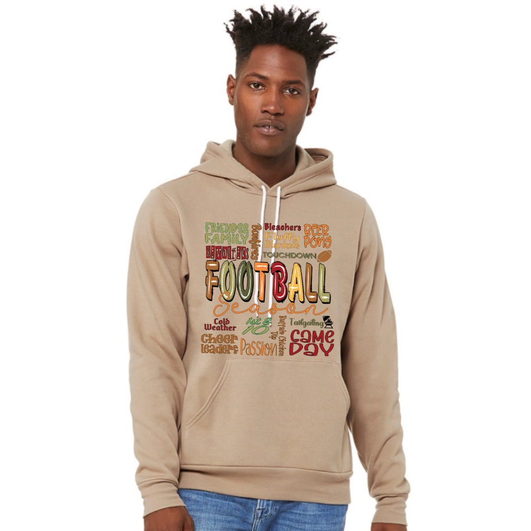 Football Season Collage - Hoodie