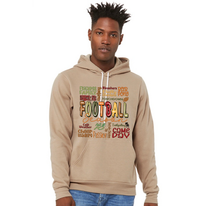 Football Season Collage - Hoodie