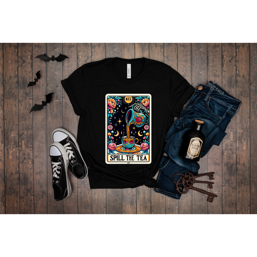 The Spill The Tea Tarot Tee - Unisex T-Shirt