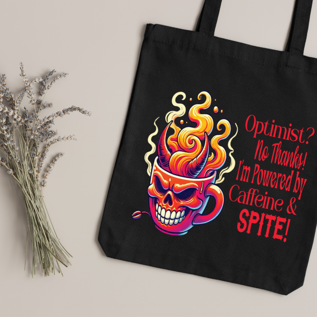 Powered by Caffeine & Spite Tote - Tote Bag