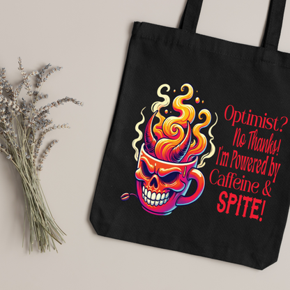 Powered by Caffeine & Spite Tote - Tote Bag