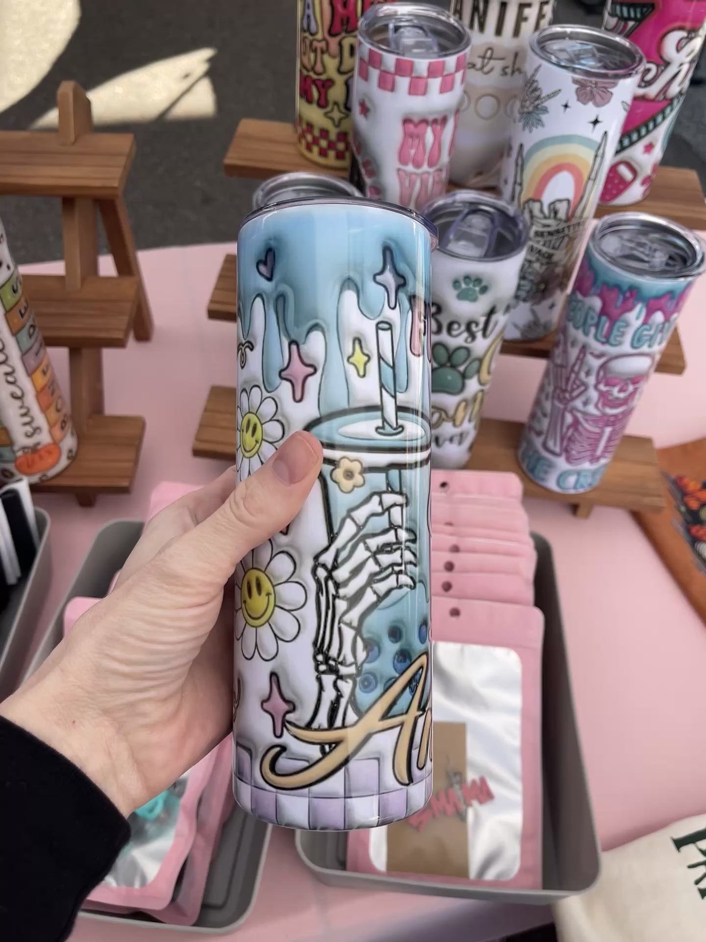 Coffee & Anxiety - 20oz Stainless Steel Tumbler